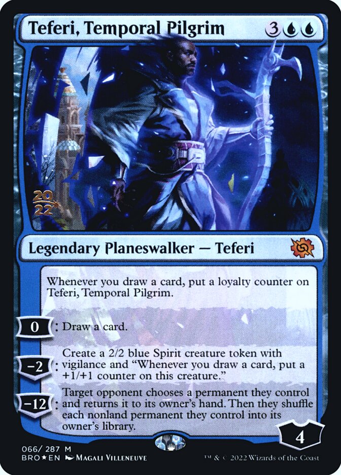Teferi, Temporal Pilgrim 66s - The Brothers' War Promos MTG card