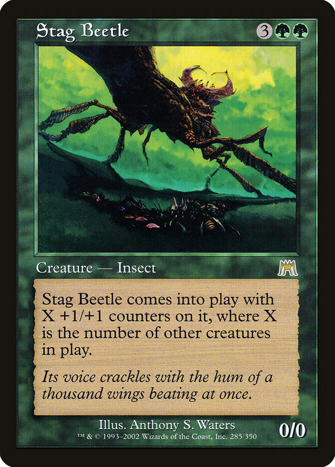 Stag Beetle 285 - Onslaught MTG card