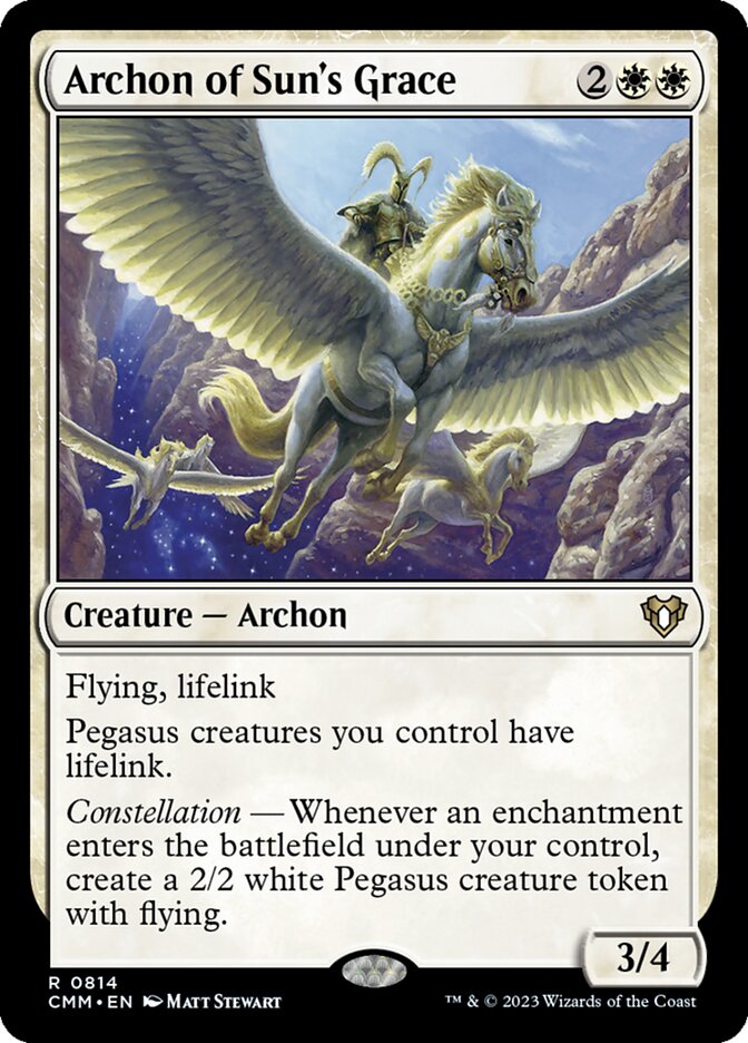 Archon of Sun's Grace 814 - Commander Masters MTG card