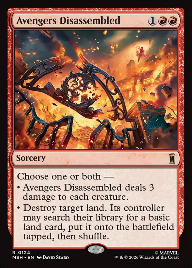Avengers Disassembled 124 - Marvel Super Heroes MTG card