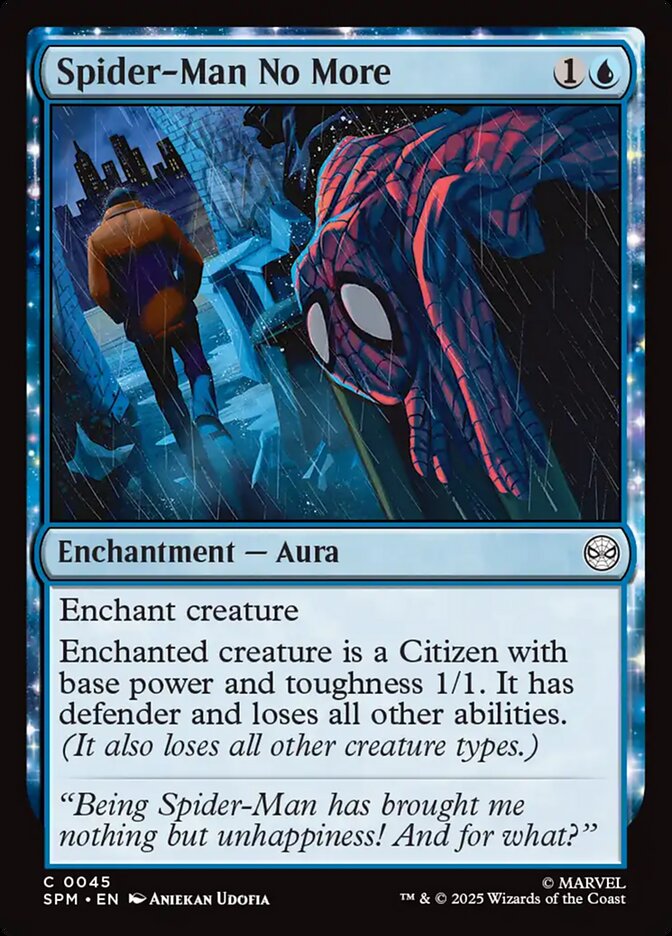 Spider-Man No More 45 - Marvel's Spider-Man MTG card