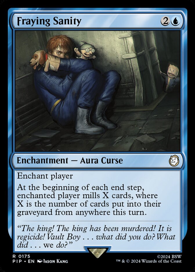Fraying Sanity 175 - Fallout MTG card