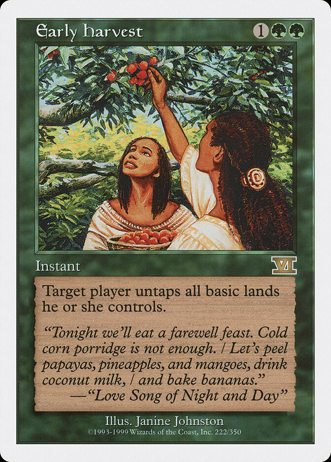 Early Harvest 222 - Classic Sixth Edition MTG card
