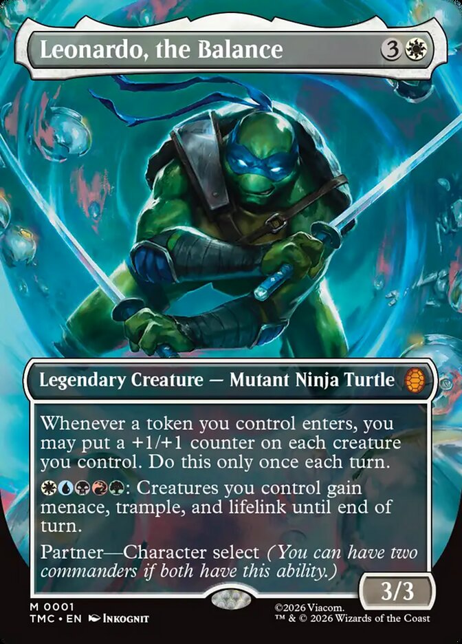 Leonardo, the Balance 1 - Teenage Mutant Ninja Turtles Eternal MTG card