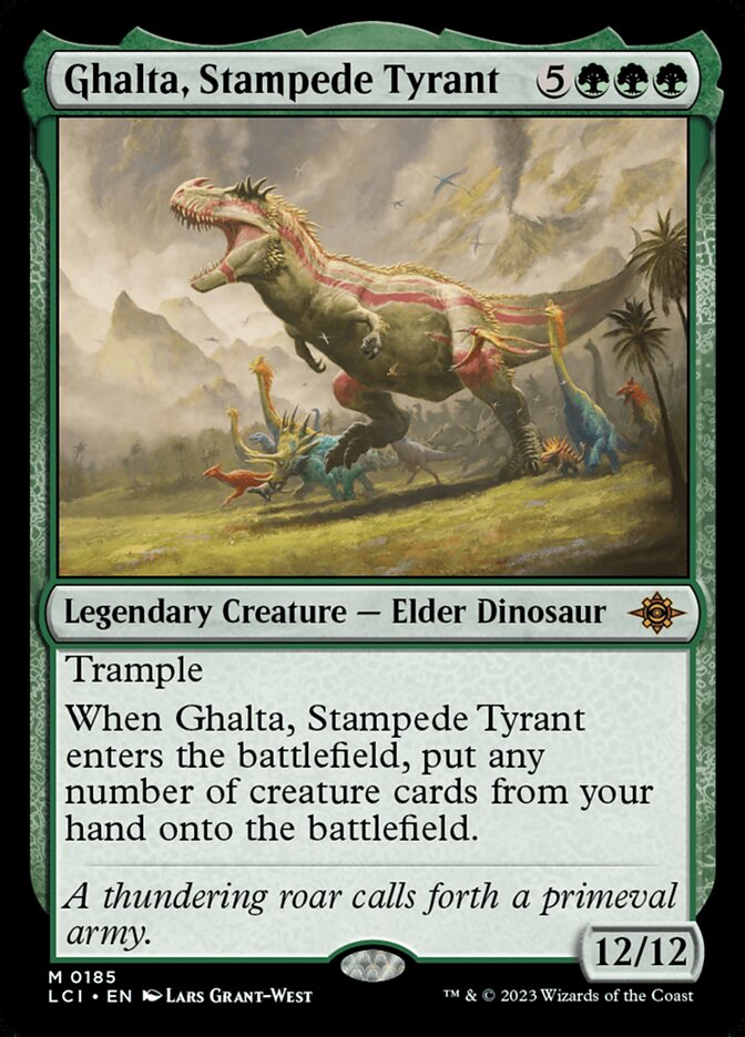 Ghalta, Stampede Tyrant 185 - The Lost Caverns of Ixalan MTG card