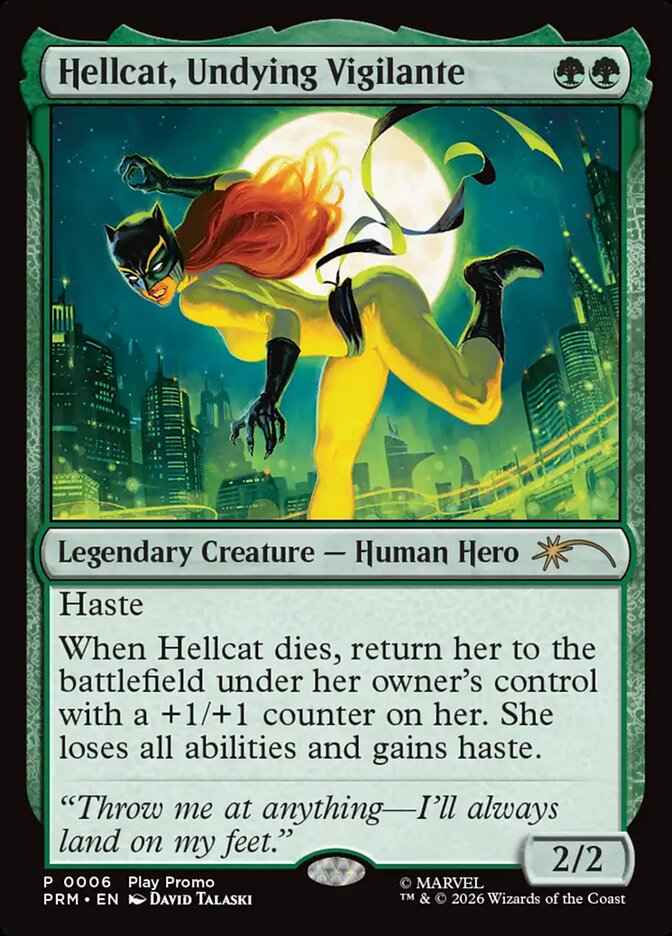 Hellcat, Undying Vigilante 13 - Wizards Play Network 2026 MTG card