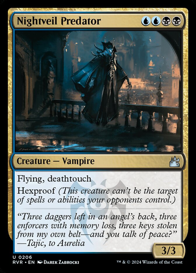 Nightveil Predator 206 - Ravnica Remastered MTG card