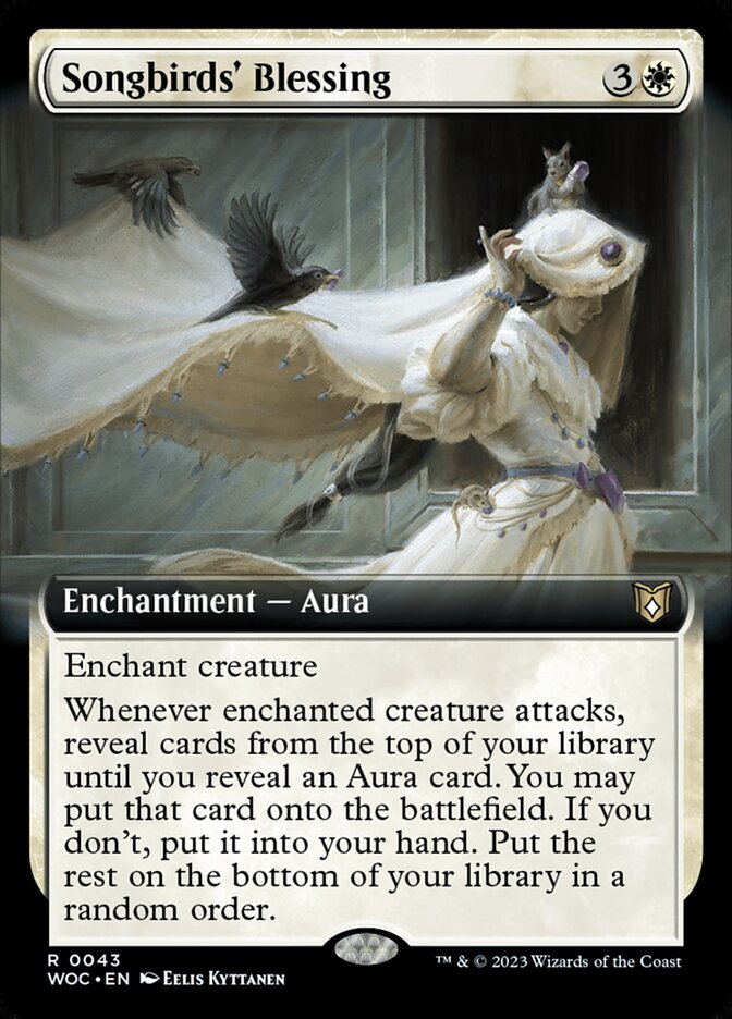 Songbirds' Blessing 43 - Wilds of Eldraine Commander MTG card