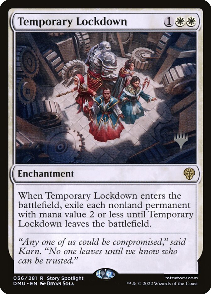 Temporary Lockdown 36p - Dominaria United Promos MTG card
