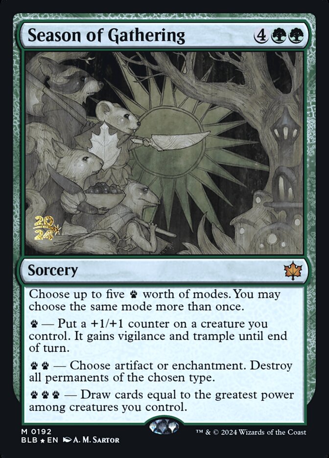 Season of Gathering 192s - Bloomburrow Promos MTG card