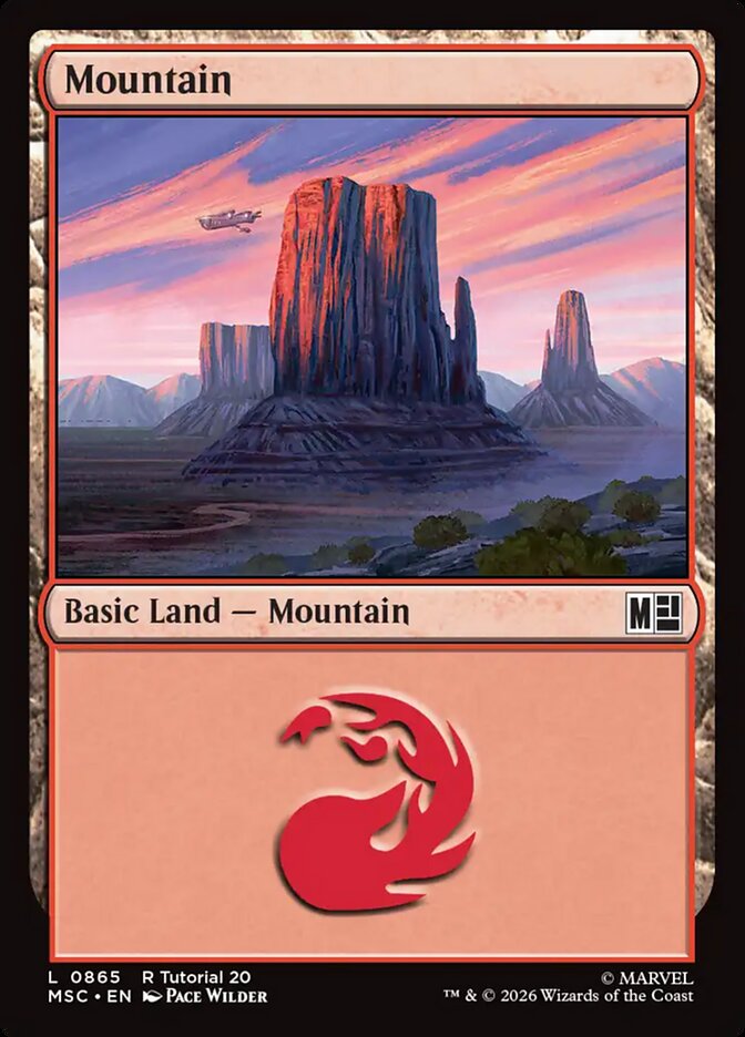 Mountain 865 - Marvel Super Heroes Commander MTG card
