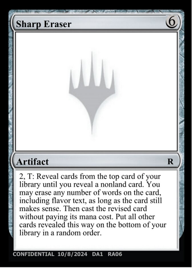 Sharp Eraser RA06d - Unknown Event MTG card