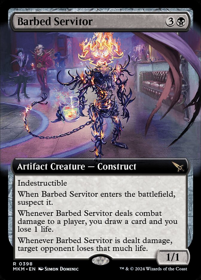 Barbed Servitor 398 - Murders at Karlov Manor MTG card