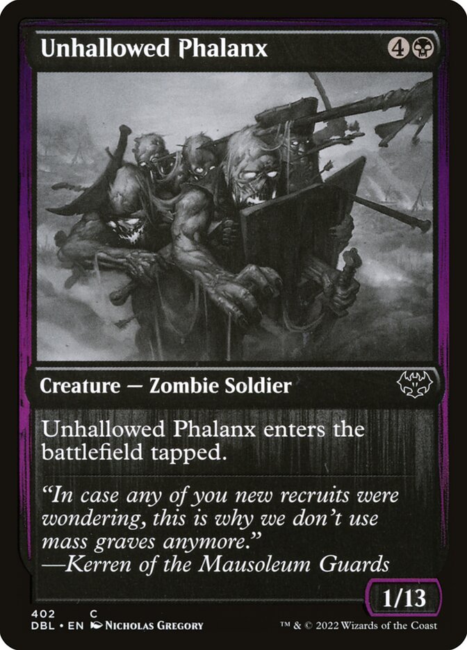 Unhallowed Phalanx 402 - Innistrad: Double Feature MTG card