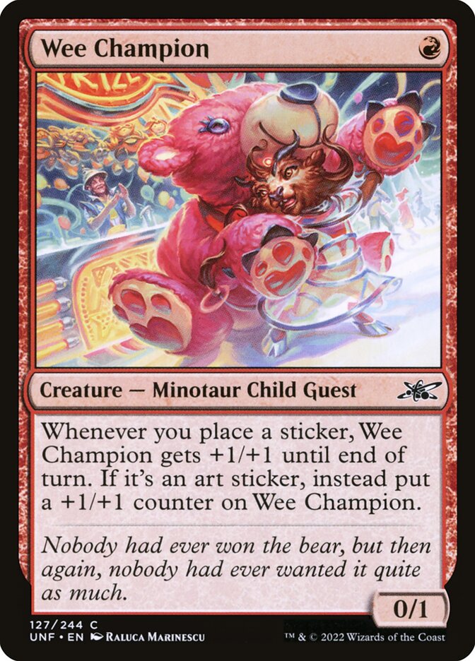 Wee Champion 127 - Unfinity MTG card
