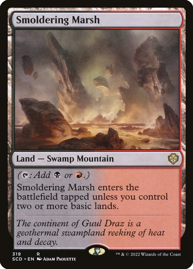 Smoldering Marsh 319 - Starter Commander Decks MTG card