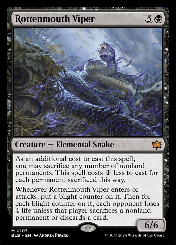 Rottenmouth Viper 107 - Bloomburrow MTG card