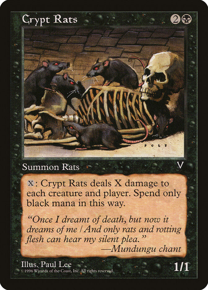 Crypt Rats 55 - Visions MTG card