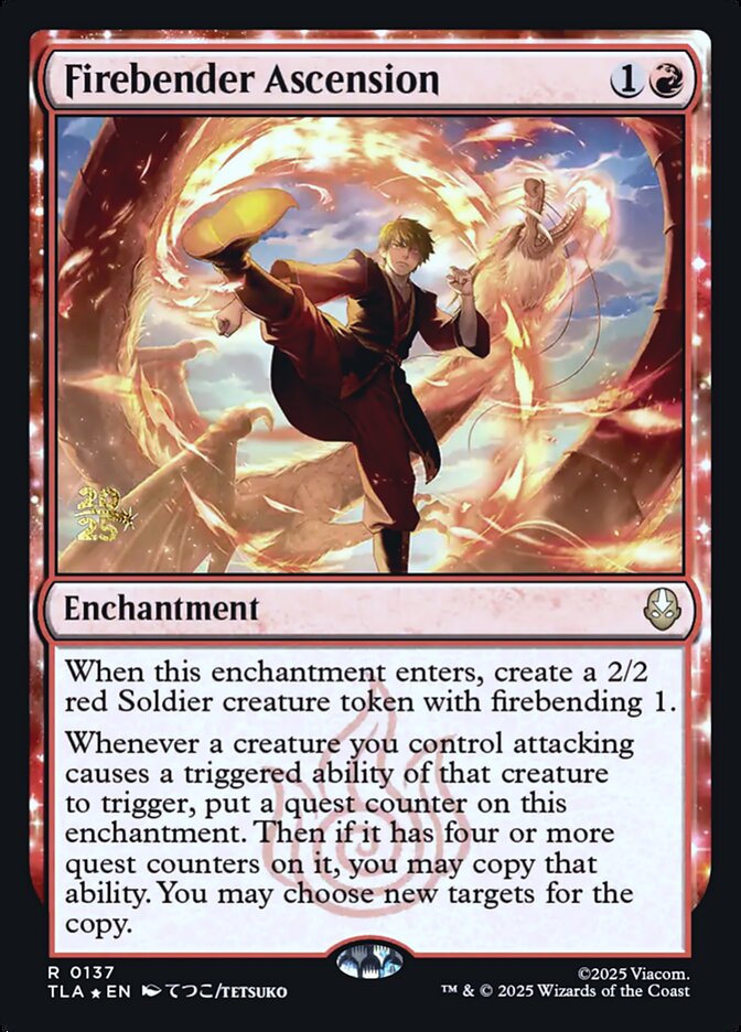 Firebender Ascension 137s - Avatar: The Last Airbender Promos MTG card