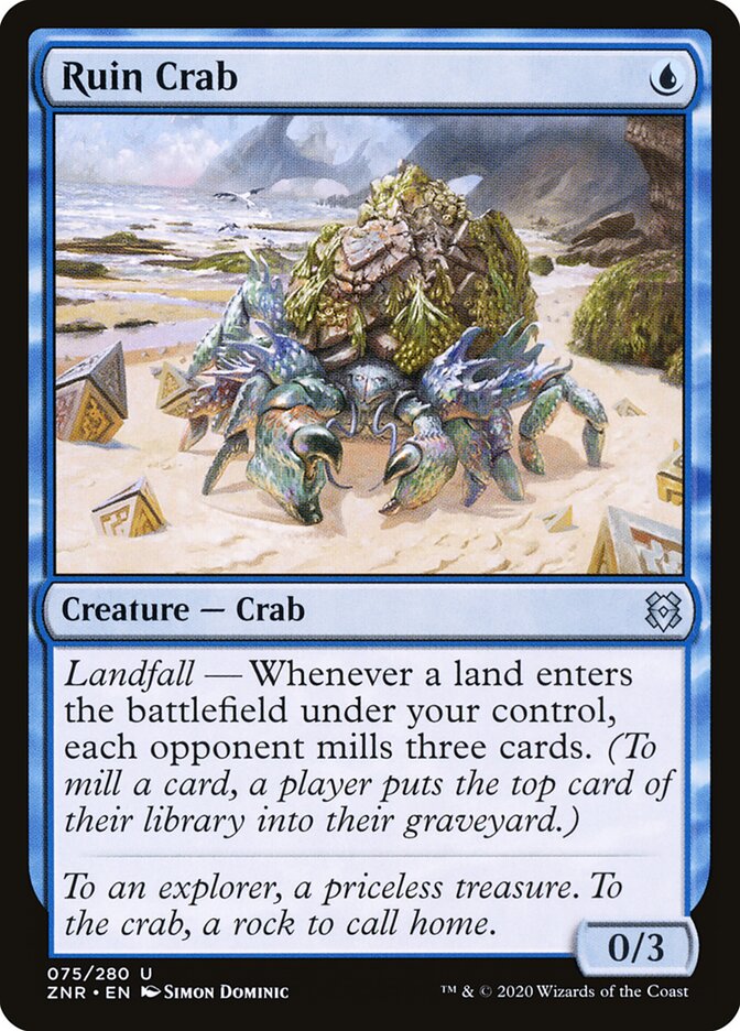 Ruin Crab 75 - Zendikar Rising MTG card