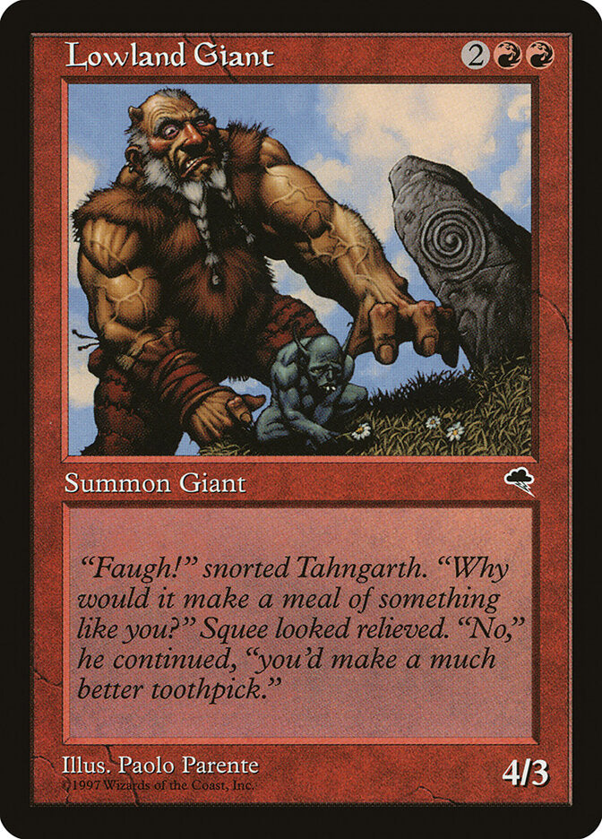 Lowland Giant 187 - Tempest MTG card