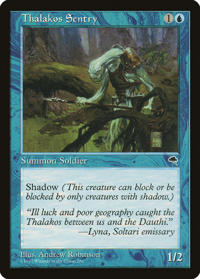Thalakos Sentry 95 - Tempest MTG card