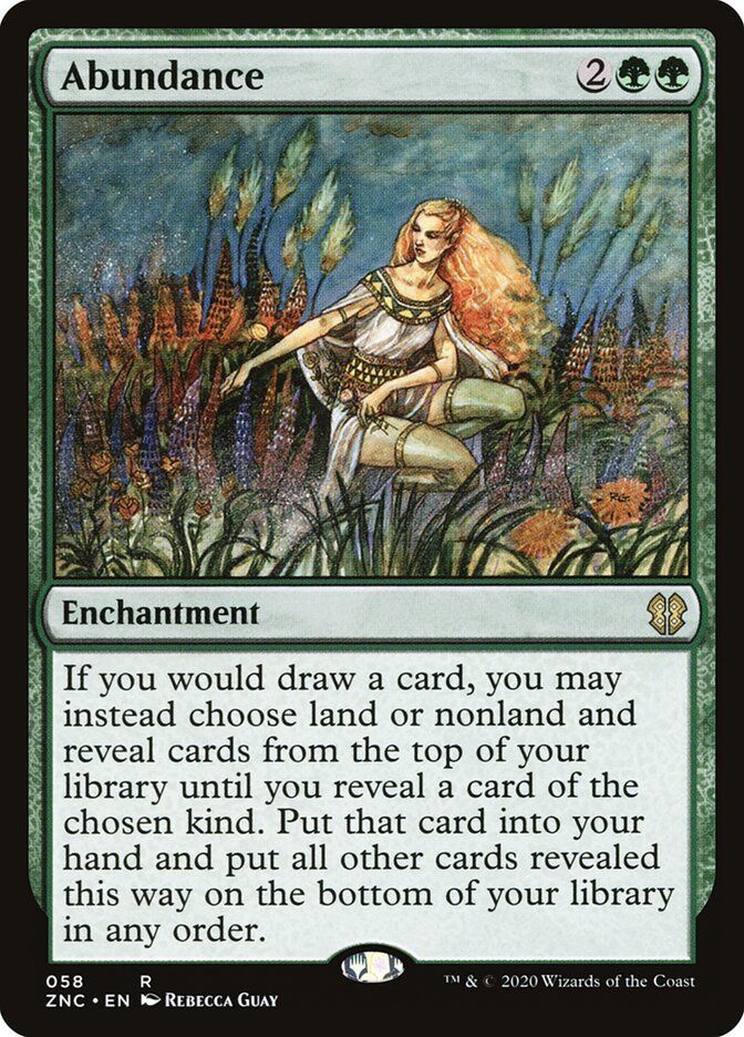 Abundance 58 - Zendikar Rising Commander MTG card