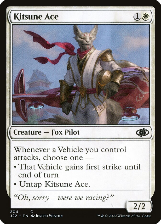 Kitsune Ace 204 - Jumpstart 2022 MTG card