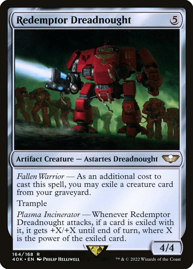 Redemptor Dreadnought 164 - Warhammer 40,000 Commander MTG card