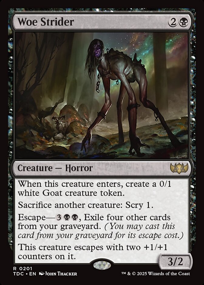 Woe Strider 201 - Tarkir: Dragonstorm Commander MTG card