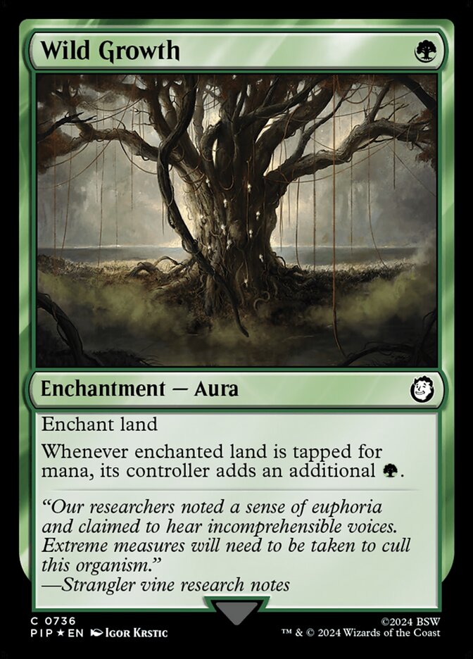 Wild Growth 736 - Fallout MTG card