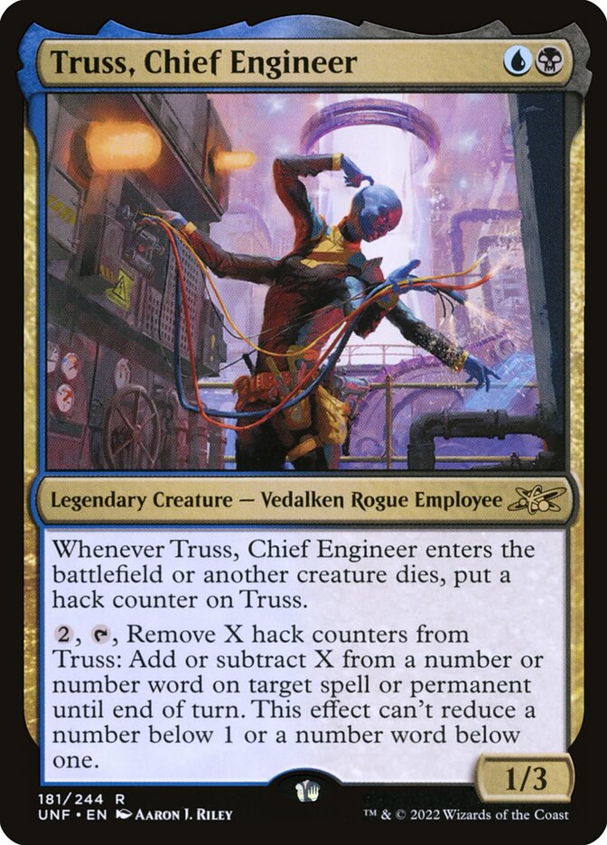 Truss, Chief Engineer 181 - Unfinity MTG card
