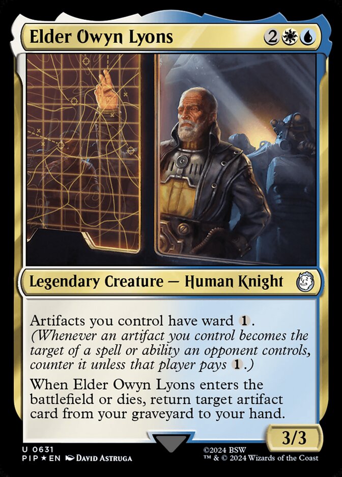 Elder Owyn Lyons 631 - Fallout MTG card