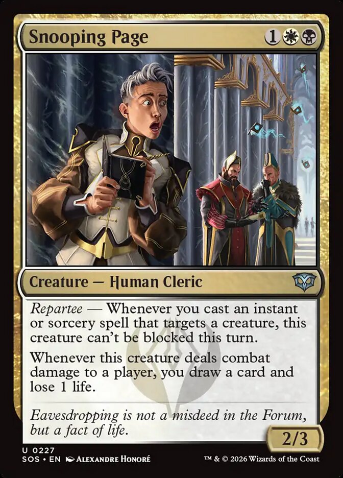 Snooping Page 227 - Secrets of Strixhaven MTG card