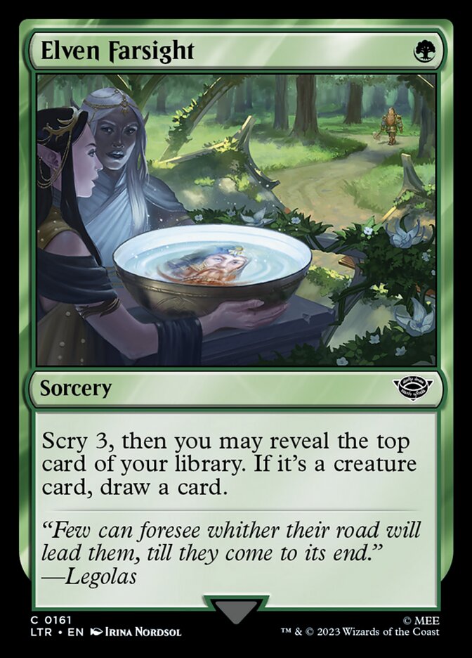 Elven Farsight 161 - The Lord of the Rings: Tales of Middle-earth MTG card