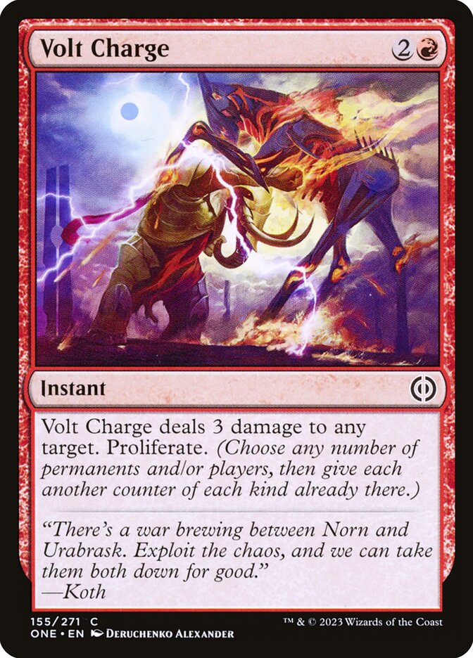 Volt Charge 155 - Phyrexia: All Will Be One MTG card