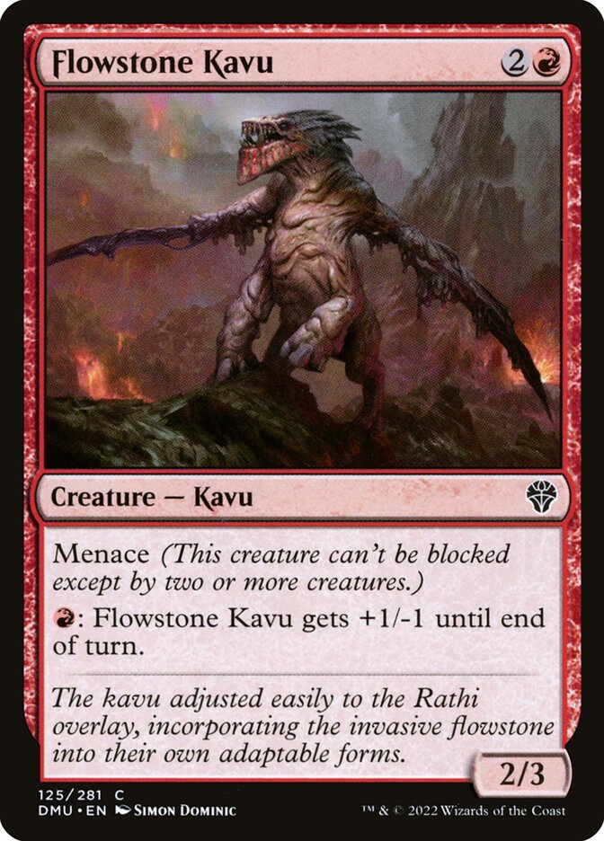 Flowstone Kavu 125 - Dominaria United MTG card