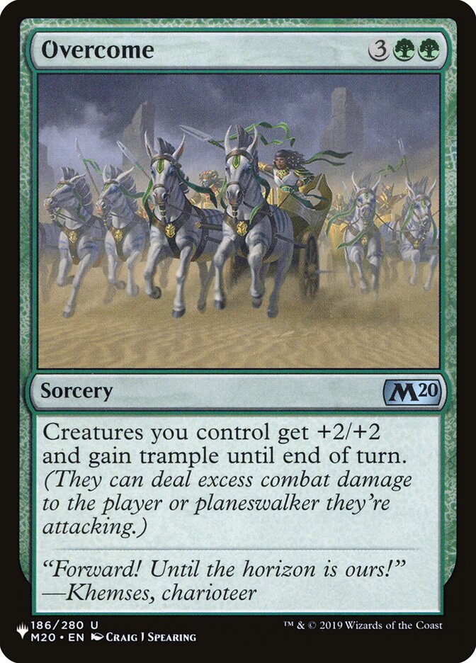 Overcome M20-186 - The List MTG card