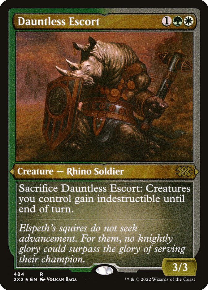 Dauntless Escort 484 - Double Masters 2022 MTG card