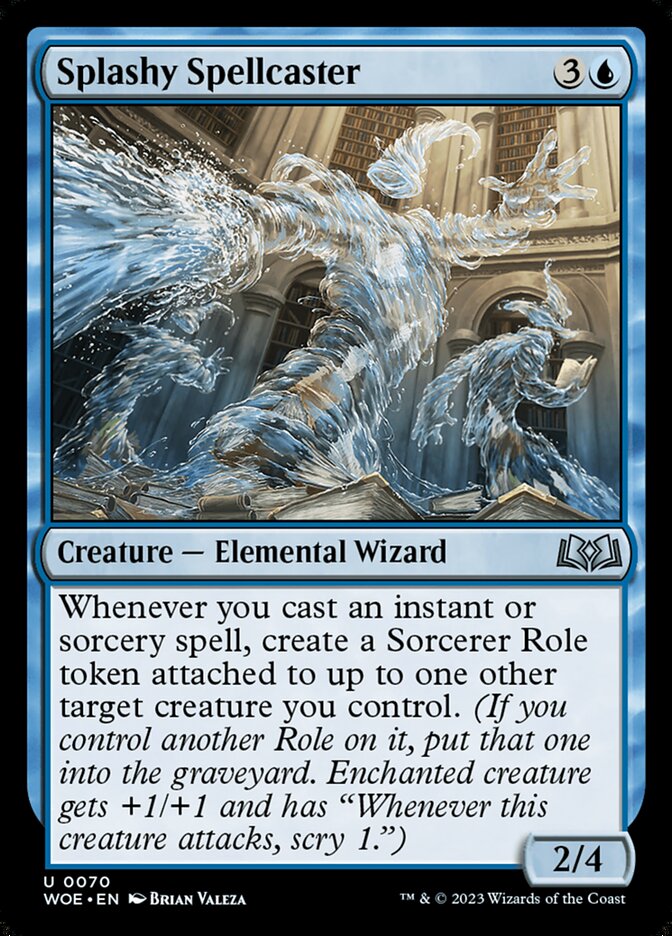 Splashy Spellcaster 70 - Wilds of Eldraine MTG card