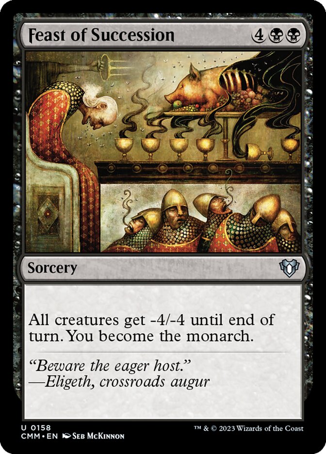 Feast of Succession 158 - Commander Masters MTG card