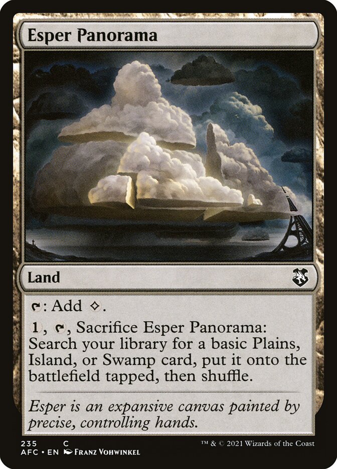 Esper Panorama 235 - Forgotten Realms Commander MTG card