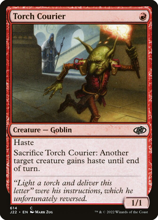 Torch Courier 614 - Jumpstart 2022 MTG card