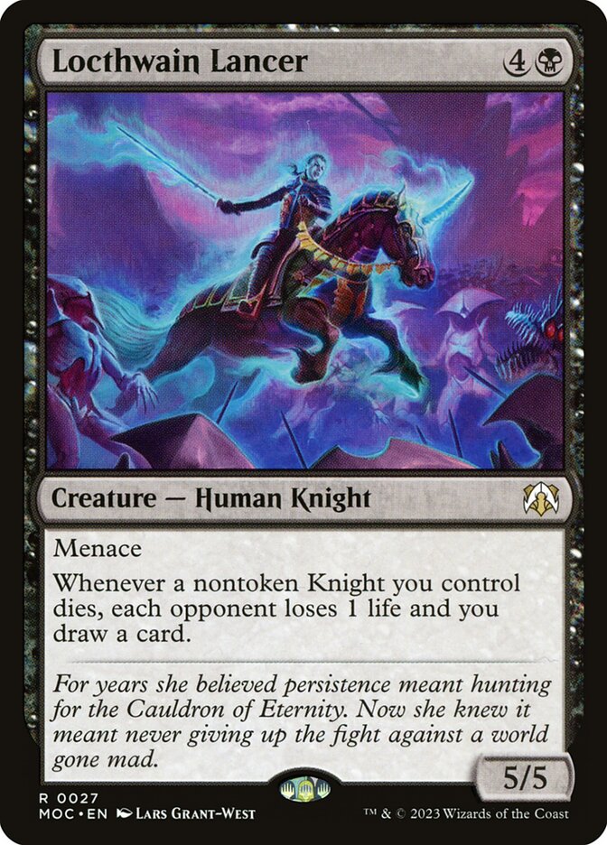 Locthwain Lancer 27 - March of the Machine Commander MTG card