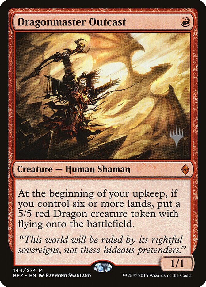 Dragonmaster Outcast 144p - Battle for Zendikar Promos MTG card