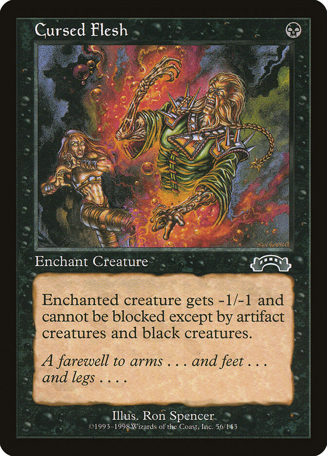 Cursed Flesh 56 - Exodus MTG card