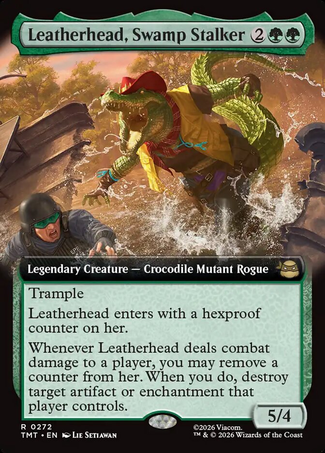 Leatherhead, Swamp Stalker 272 - Teenage Mutant Ninja Turtles MTG card