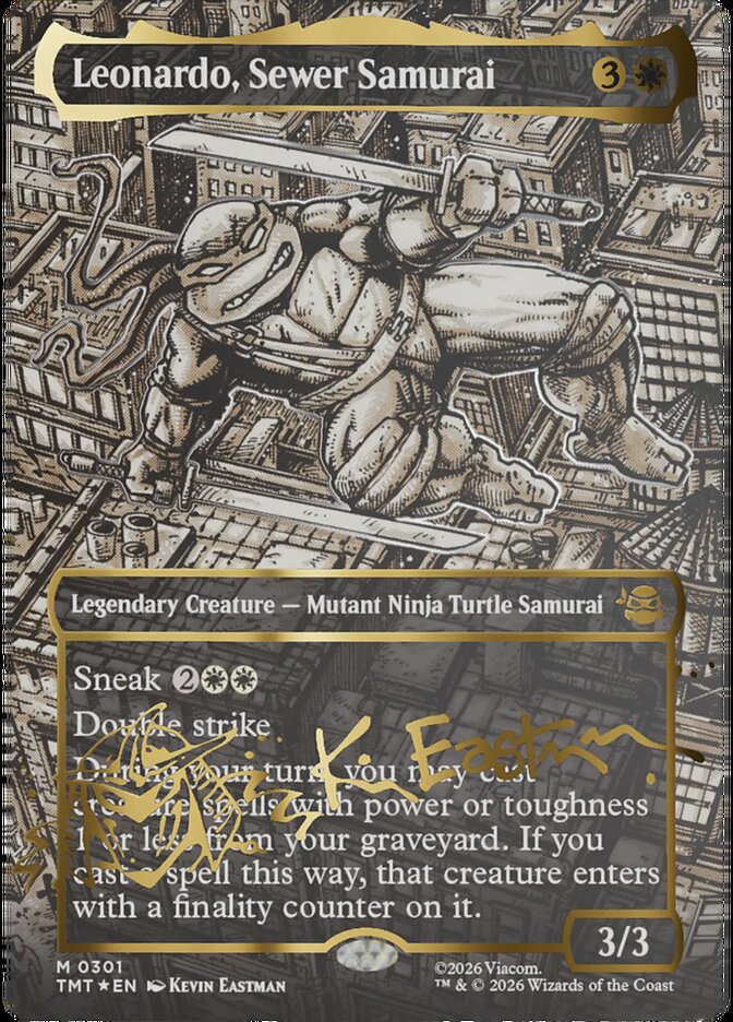 Leonardo, Sewer Samurai 301 - Teenage Mutant Ninja Turtles MTG card
