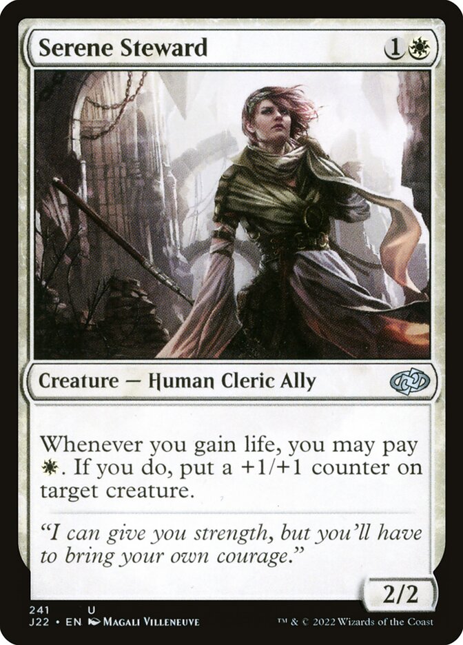 Serene Steward 241 - Jumpstart 2022 MTG card