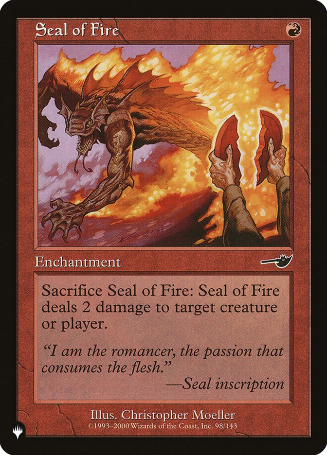 Seal of Fire NEM-98 - The List MTG card